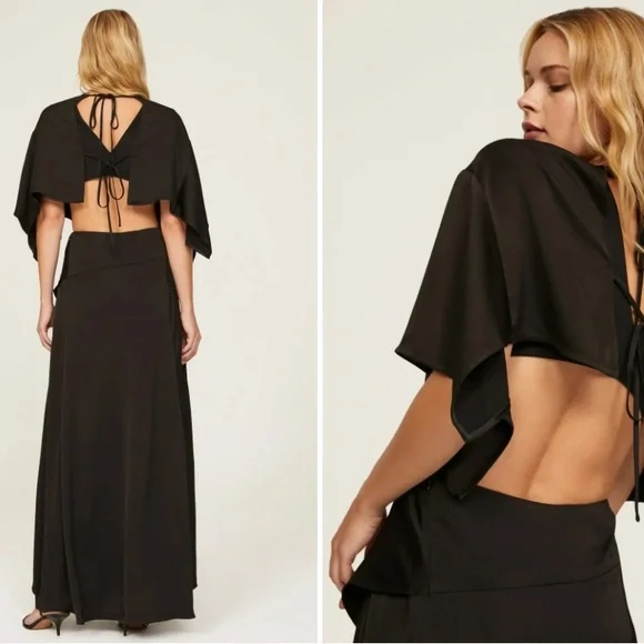 3.1 Philip Lim Black Satin Dress Size 12 - Picture 2 of 8